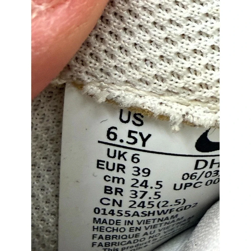 Nike Air Force 1 Low LE GS DH2920-111 Kid 6.5 Sneaker Triple White Leather Shoes